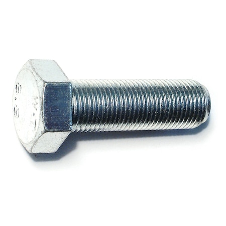 Midwest Fastener Class 8.8, M16-1.50 Hex Head Cap Screw, Zinc Plated Steel, 50 mm L, 2 PK 78583